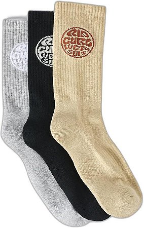 Meia Rip Curl Wetty Crew (3 pares)