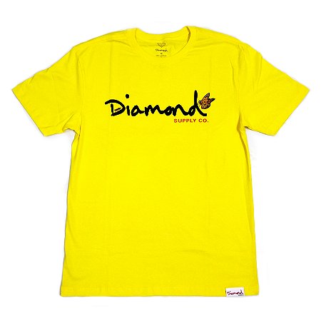 Camiseta Diamond Paradise OG Script Amarelo