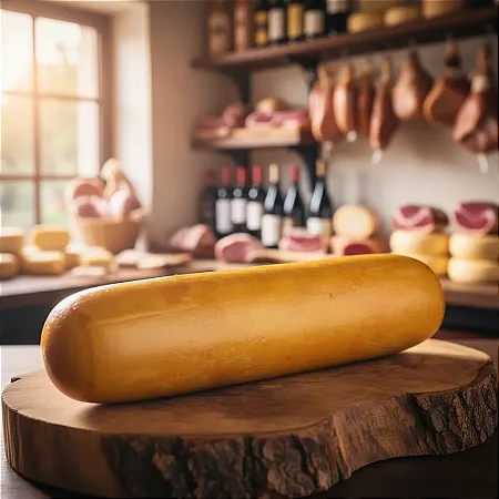 Mega Queijo Provolone Gigante 3 kg na Corda Defumado a Lenha