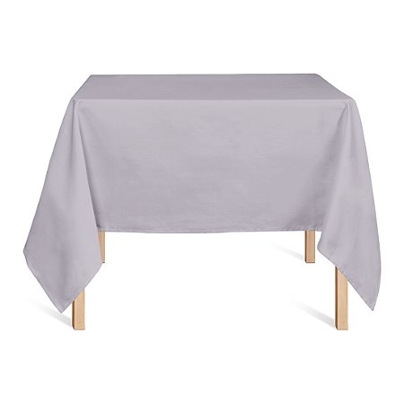 Toalha de Mesa Quadrada em Oxford Cinza