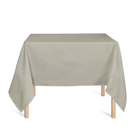 Toalha de Mesa Quadrada em Tecido Jacquard Dourado e Azul Liso Tradicional