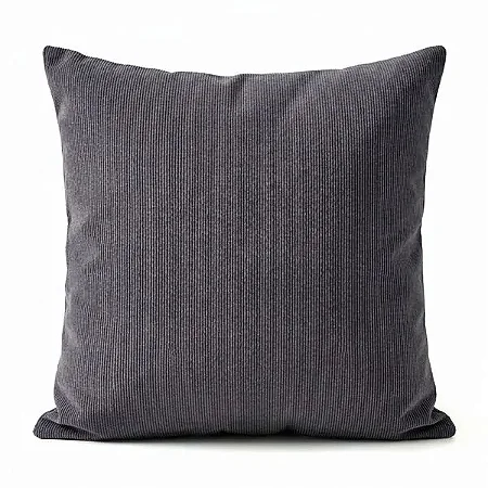 Capa para Almofada em Tecido Chenille Pompeia Cinza Chumbo