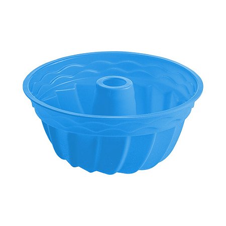 Forma De Bolo Redonda Azul De Silicone - Ajeitaí - Utilidades Domésticas