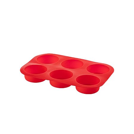 Forma De Silicone Para Cupcake Vermelho