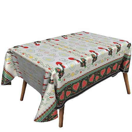 Tecido Plástico Térmico Estampado Galo Português- 1M X 1,4M Largura