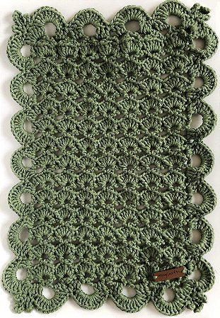 Sousplat em crochê retangular Clearance