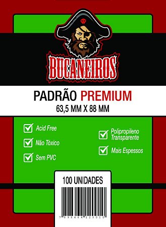 Sleeves Padrão Premium Bucaneiros