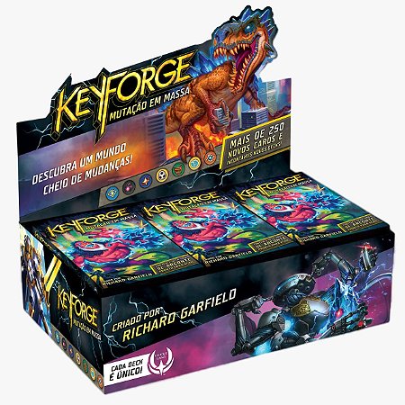 Keyforge Mutação em Massa Deck Display