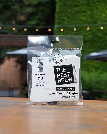 Filtro De Café The Best Brew Para Hario V60-02 (C/ 40 Filtros)