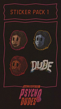 Psycho Dudes - Sticker Pack 1