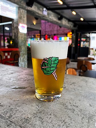 Copo Caldereta Vidro - Dude Esmagando o Lúpulo 350ML