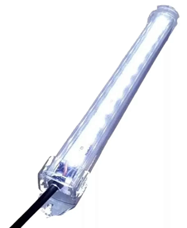 Barra Led 5054 com 100 cm - 12v - Branco frio 6500k - 72 leds  - 20w - com calha de proteção transparente