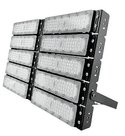 Projetor Refletor Modular Led Linear Ferro Torre 500w Ip67 - Preto - Cor da luz - Branco-frio 110V/220V 6500K