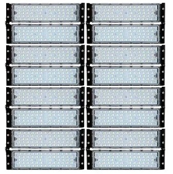 Projetor Refletor Modular Led Linear Ferro Torre 800w Ip67 - Preto - Cor da luz - Branco-frio 110V/220V 6500K