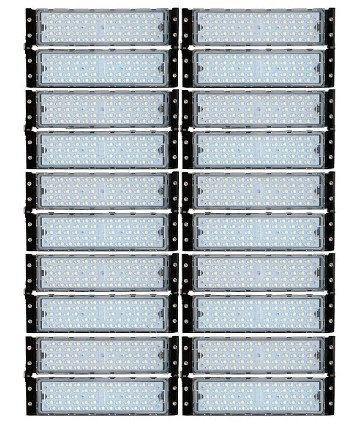 Projetor Refletor Modular Led Linear Ferro Torre 1.000w Ip67 - Preto - Cor da luz - Branco-frio 110V/220V 6500K