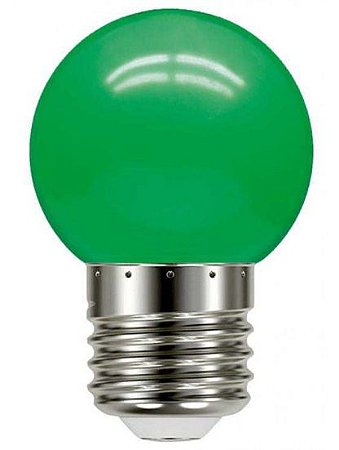 Lâmpada Led Bolinha 1W  Verde  - 110/220v