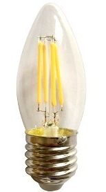 Lâmpada Retrô Filamento Led Vintage vela  4w Branco Frio - E27 - Bivolt