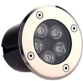 Spot Led Balizador Para Piso 05w Branco Quente