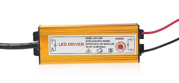 Driver Reator - 30w - 900mA - Para Reparo de Refletor LED - Bivolt