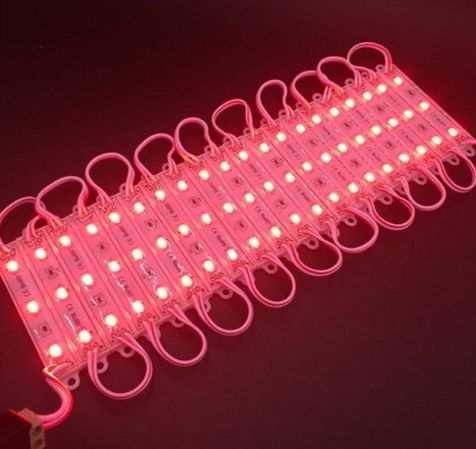 Modulo de Led SMD Barras com 03 LEDS - 12v - Vermelho - A Prova D´agua - Pacote com 200 peças