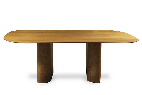 Mesa Pompéia De Jantar  2,20x1,20m Tampo Laminado Cor Honey