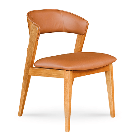 Cadeira Meca em Couro Legítimo Estonado Amarula Mad. Honey