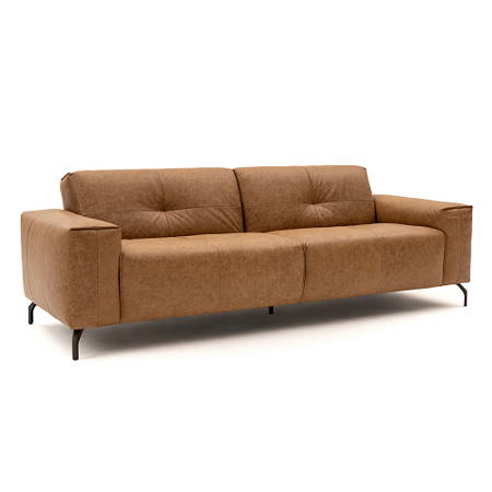 Sofá Santorini em Couro Legítimo 2,44m Nanobionic