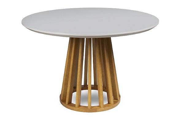 Mesa Redonda de Jantar Noruega Tampo em Laca 1,20m