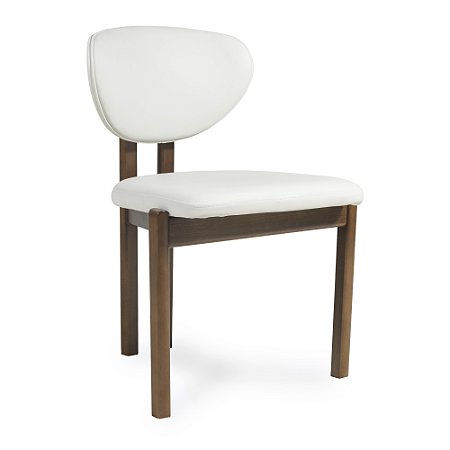 Cadeira Veneza em Courissimo Branco Mad.