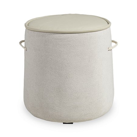 Puff Dallas em Bouclê Off White e Courissimo