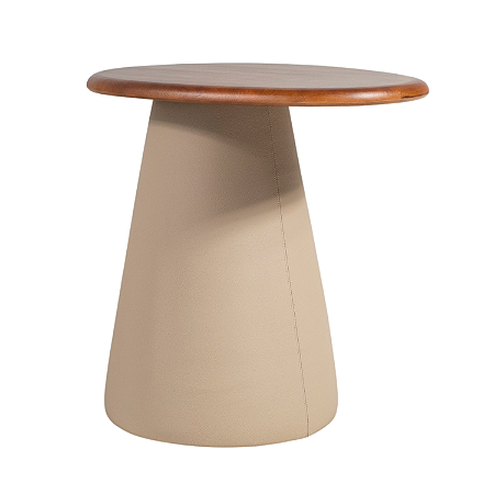 Mesa Lateral Calais em Courissimo Mad. Nozes
