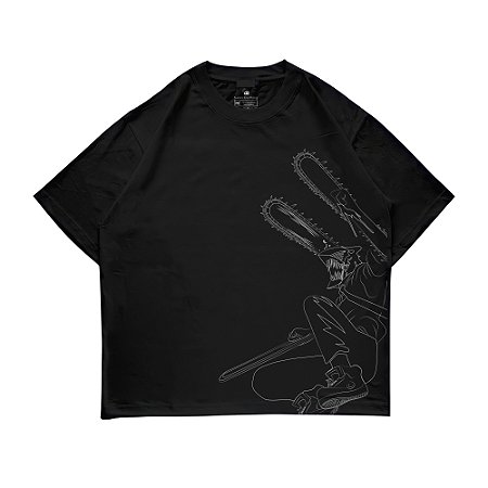 Camiseta Oversized - Chainsaw Devil