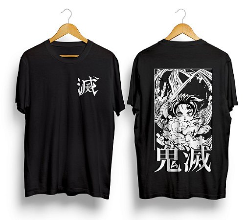 Camiseta Kimetsu No Yaiba Kokushibo Lua Superior 100%algodão