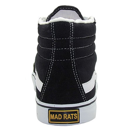 Tênis De Skate Mad Rats Hi Top Collab Com A Banda Oitão C/nf