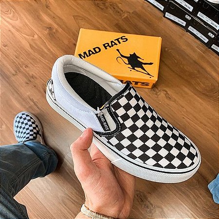 Tênis Mad Rats Slip On Quadriculado