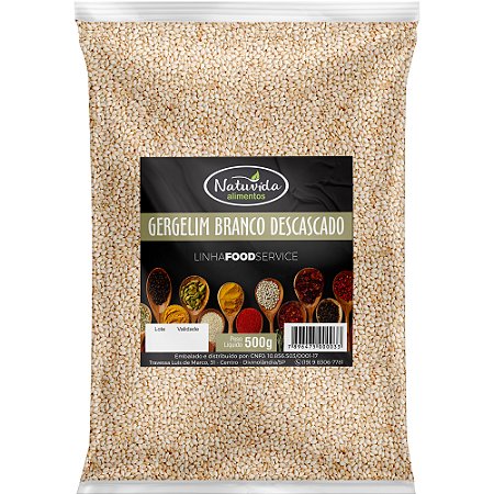 Gergelim Branco Descascado 500g