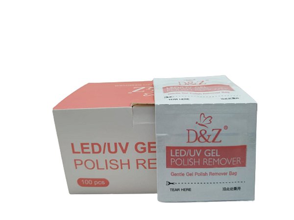 Removedor Esmalte Gel D&z 100 Unidades