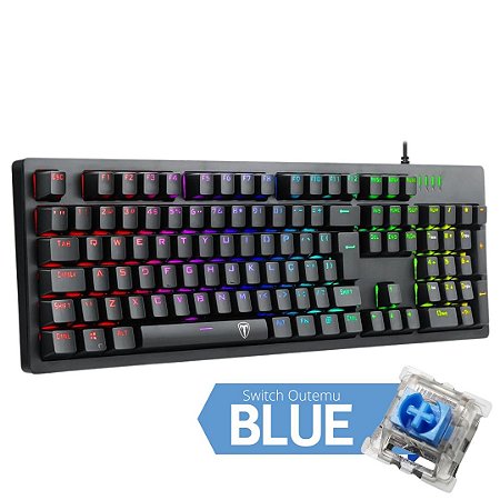 TECLADO MECANICO BERMUDA RGB PT RED REDRAGON