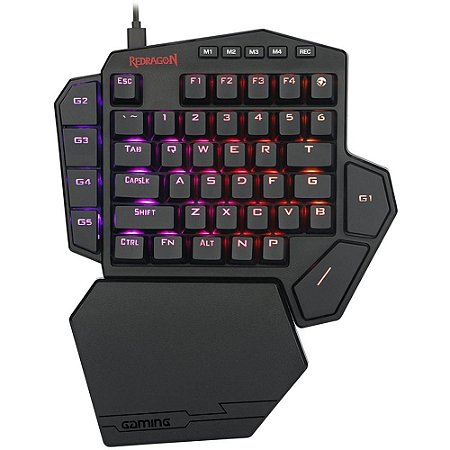 MINI TECLADO MECANICO GAMER REDRAGON IDA DITI, RGB, SW