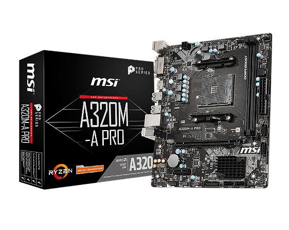 Placa Mãe A320M-A Pro AM4 MSI