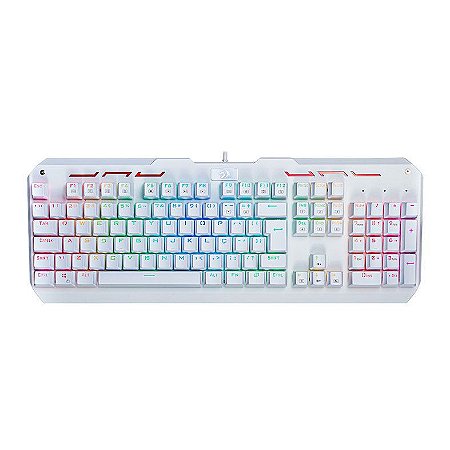 TECLADO MECANICO VARUNA WHITE RGB AZUL REDRAGON