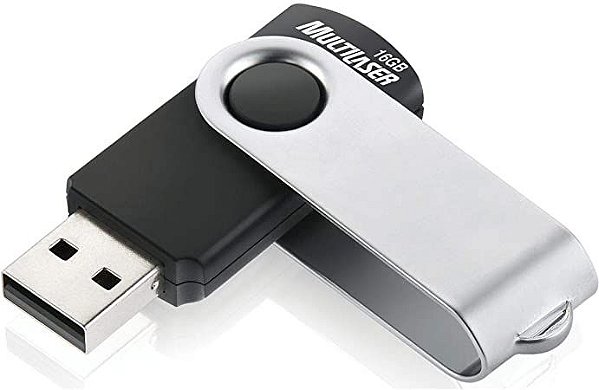 PENDRIVE TWIST PRETO 32GB MULTILASER