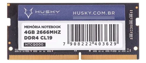 MEMORIA NOTEBOOK DDR4 4GB 2666 HUSKY