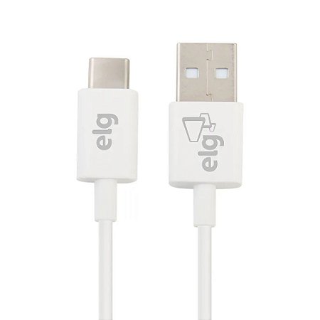 CABO TIPO C 1M BRANCO TCUSB ELG