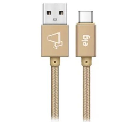 CABO TIPO C NYLON REFORCADO 1M GOLD TC10BG ELG