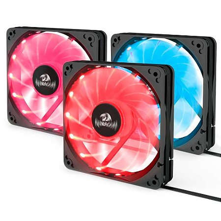 KIT 3 FANS RGB E CONTROLADORA F006 REDRAGON