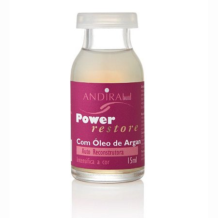 Ampola para Cabelo Ressecado e Danificado - Vitamina para Cabelo - Reconstrução Capilar -  Power Restore 15 mL - Andirah Brasil