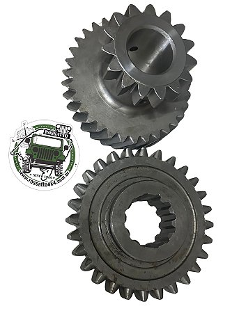 Engrenagem carretel e engrenagem grande reforçada willys