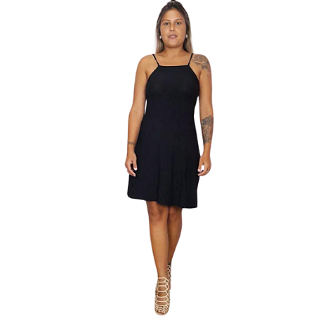 Vestido Feminino Alcinha Soltinho Rodado Curto Balada Midi
