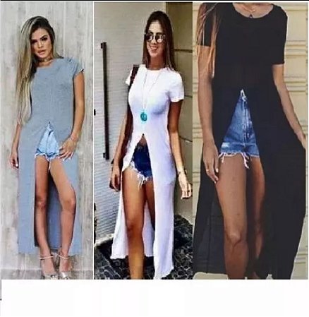Maxi Blusa Fenda Frontal